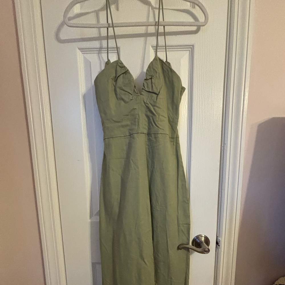 Zara Olive Green Maxi Dress
